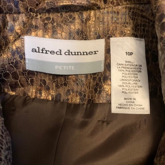 Alfred Dunner Size 10P Animal Print Jacket - Picture 10 of 10